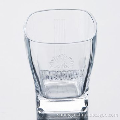 Rocks Glass, Whisky Glass, Engraved Logo, Suitable for Daily Use or Promotional Capacity Purposes